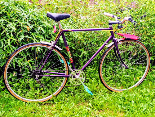 Vintage retro road - , bike
