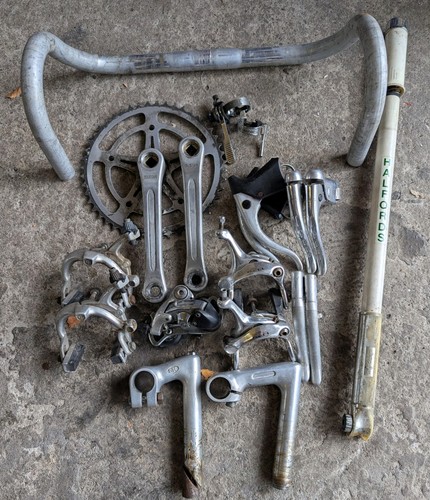 Vintage road bike parts - bike, bundle